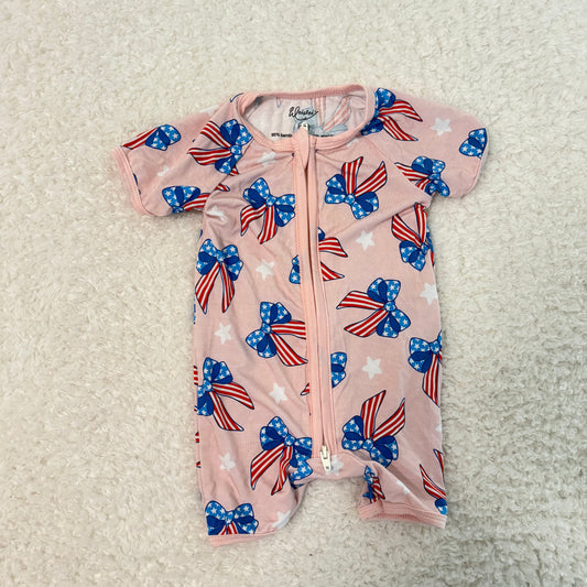 Patriotic Ribbon Bamboo Shortie