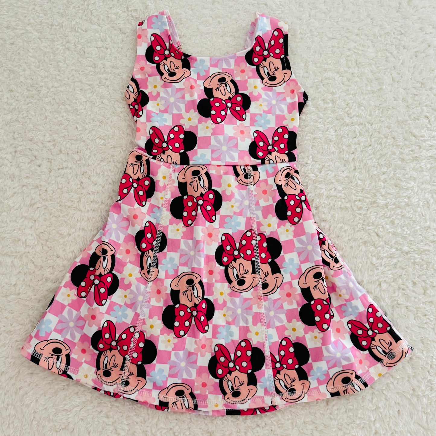 Checkered Mouse Athletic Dress