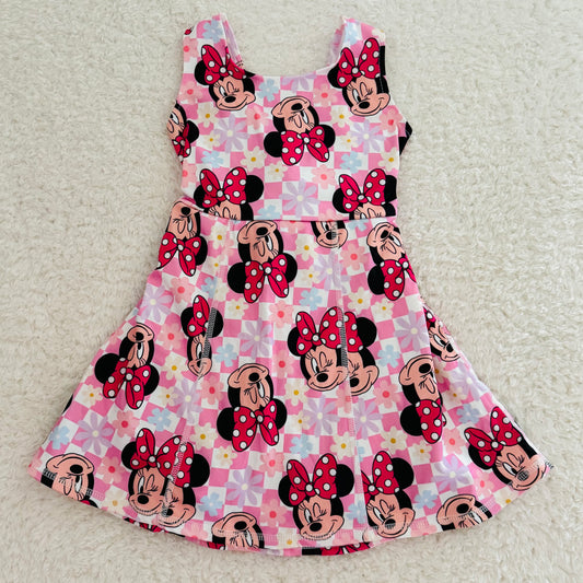 Checkered Mouse Athletic Dress