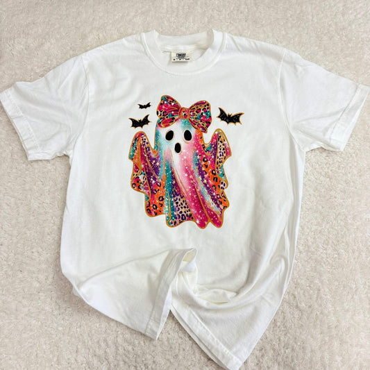 White Leopard Ghostie T-Shirt