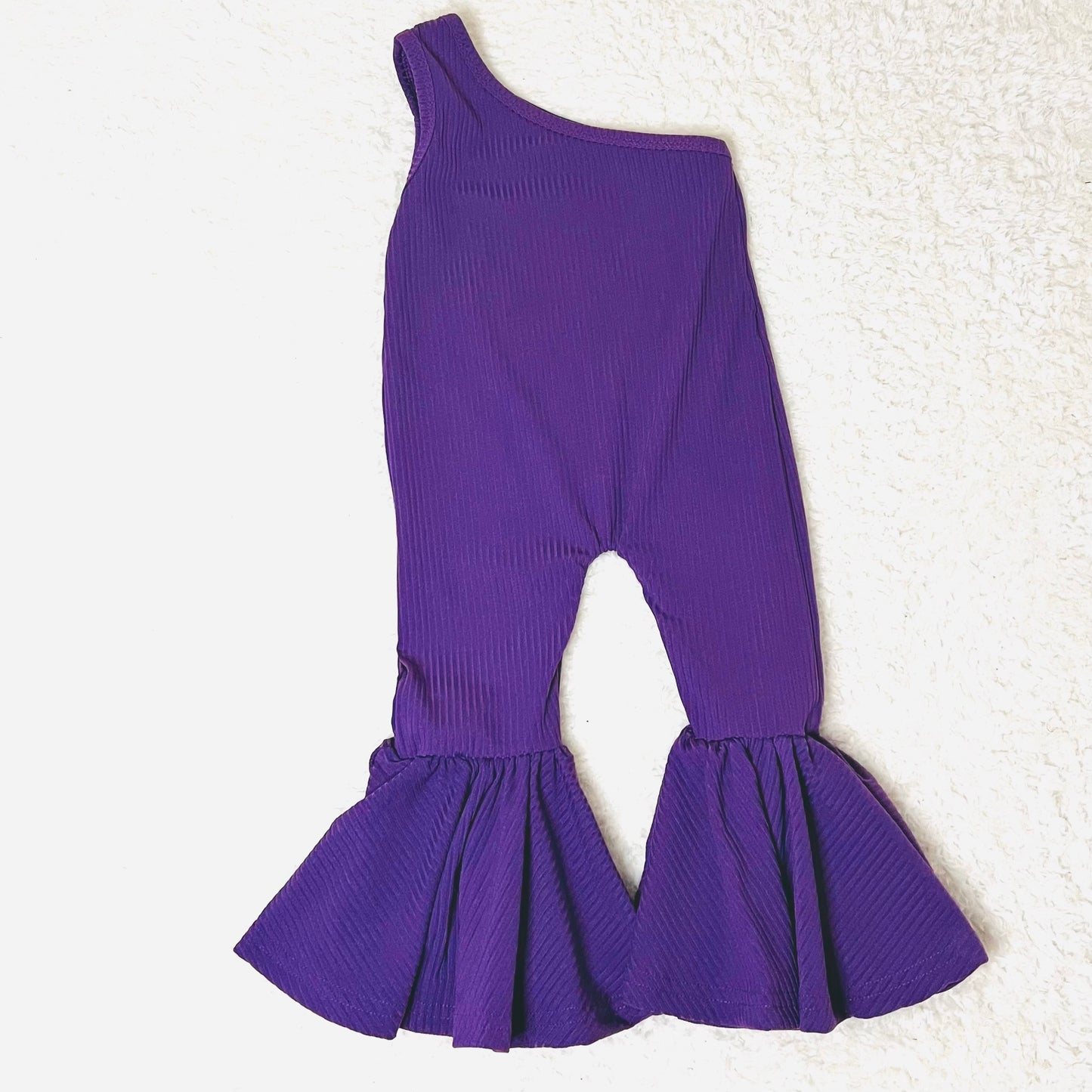 Purple One Shoulder Bells