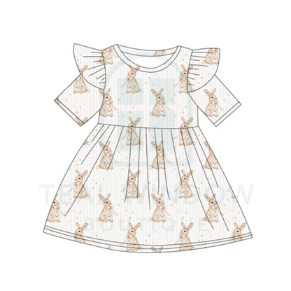 Pre-Order: Cotton Tail Classic KIDS Twirl Ruffle Dress with POCKETS *TWB CUSTOM*