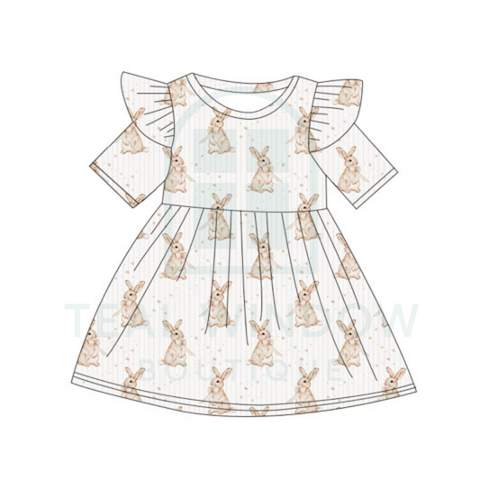 Pre-Order: Cotton Tail Classic KIDS Twirl Ruffle Dress with POCKETS *TWB CUSTOM*