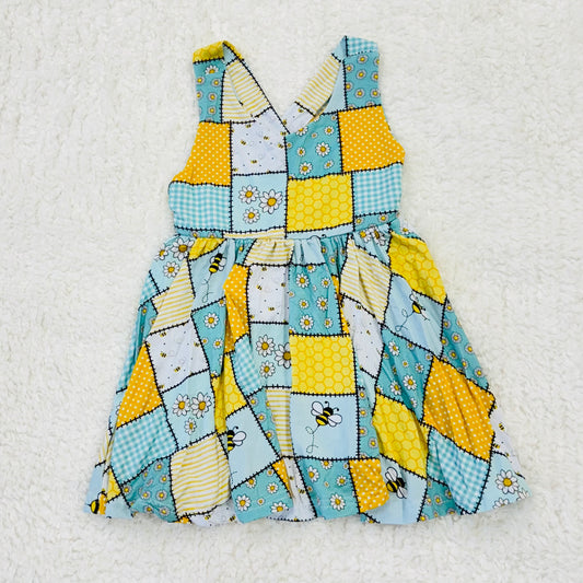 Bee Patchwork Bamboo Twirl