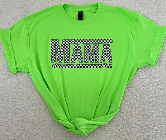 Neon Green Mama T-Shirt