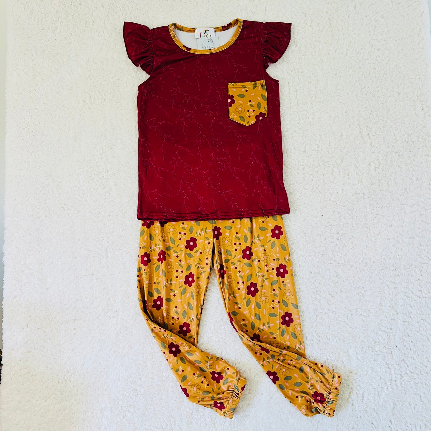 Burgundy & Mustard Set