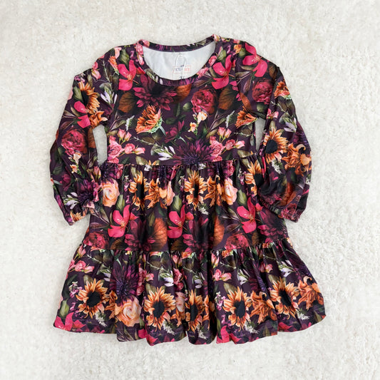 Crimson Garden Tiered Dress
