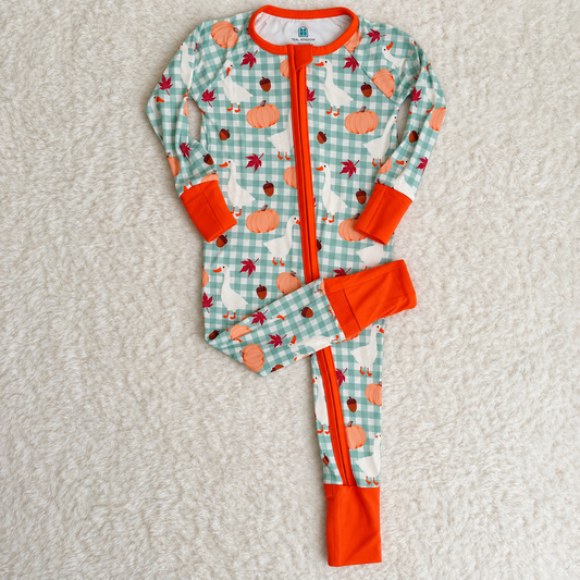 Fall Flock Goose Bamboo Zippy *TWB CUSTOM*