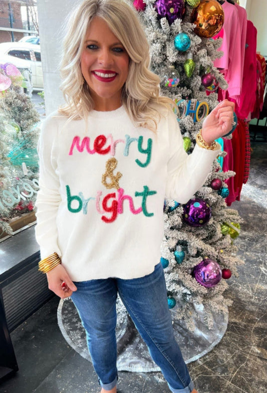 Merry & Bright Tinsel Sweater