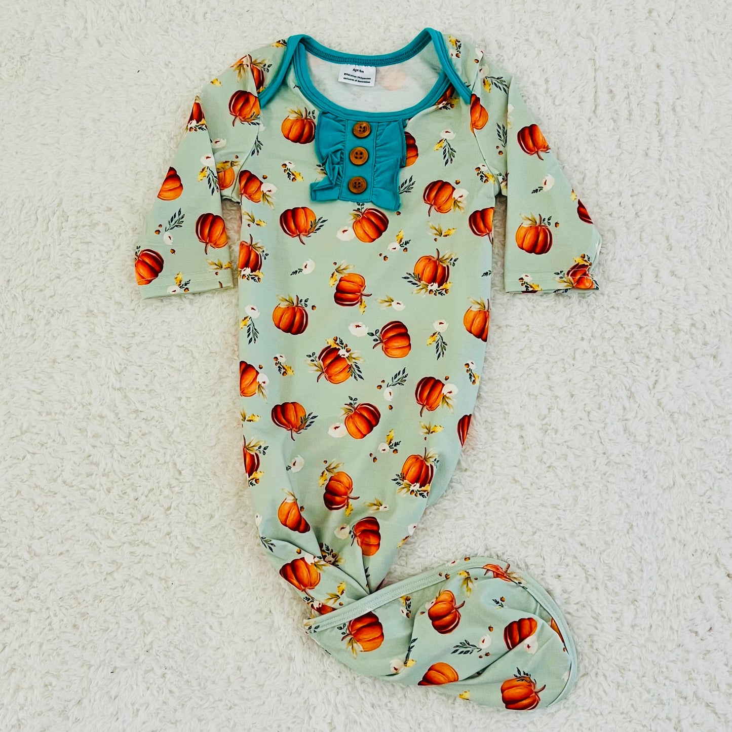 Pumpkin Infant Gown