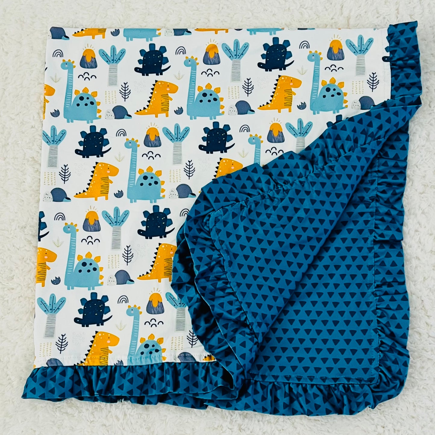 Dinosaur Minky Blanket