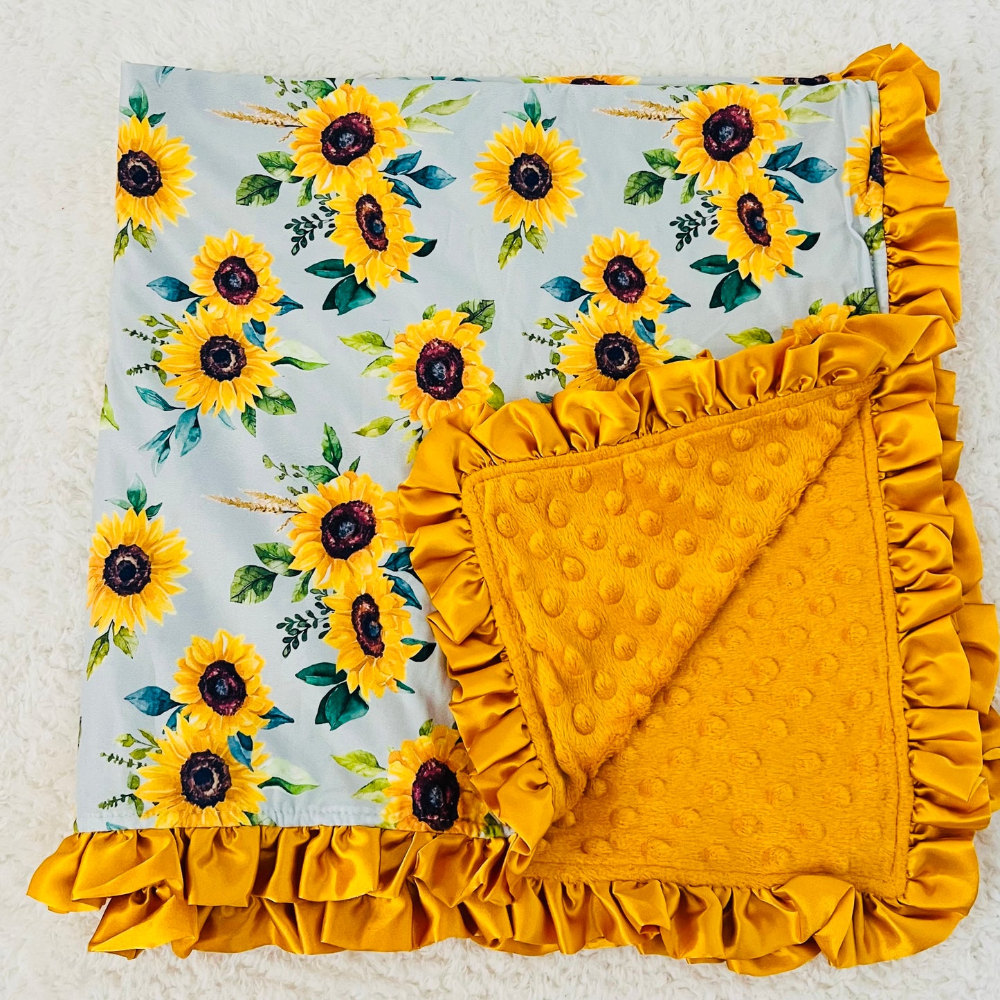 Sunflower Minky Blanket