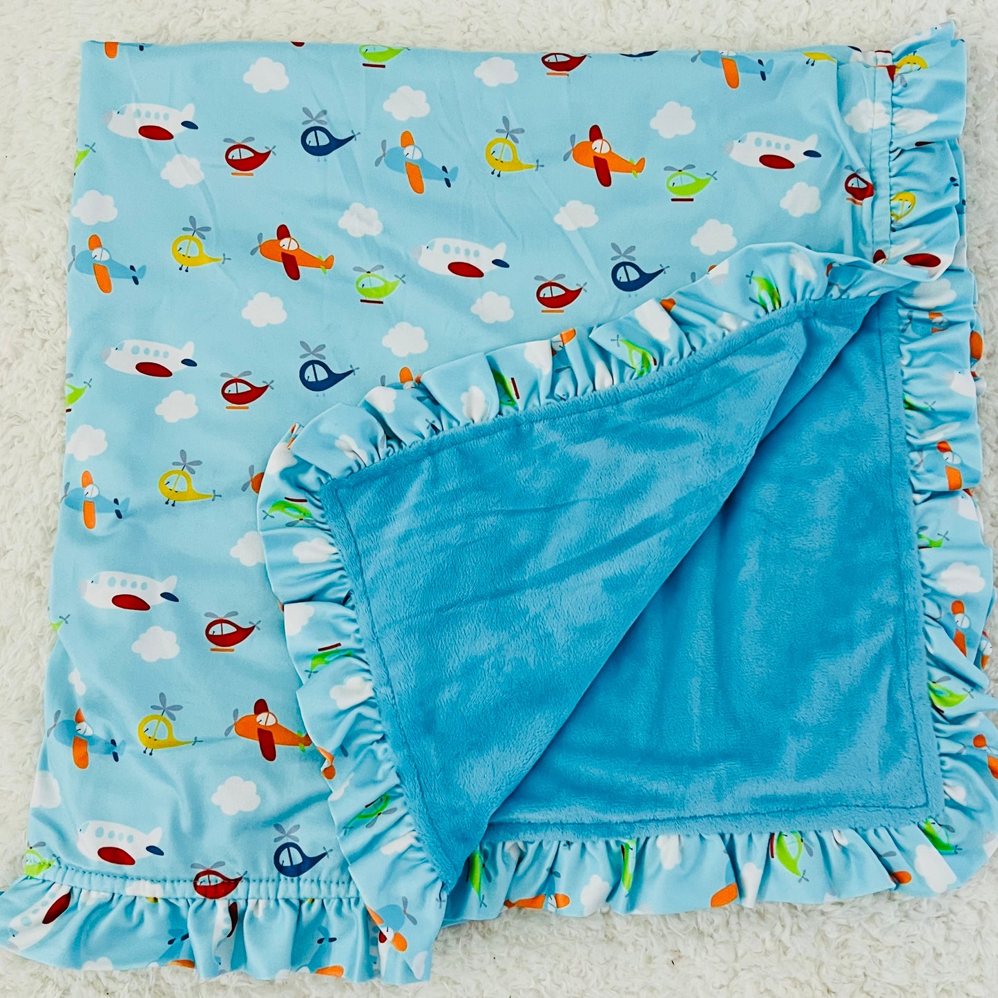 Flying Things Minky Blanket