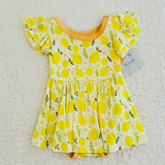 Lemon Bamboo Bodysuit Dress