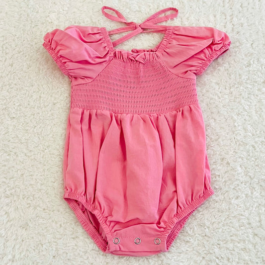 Pink Cotton Romper