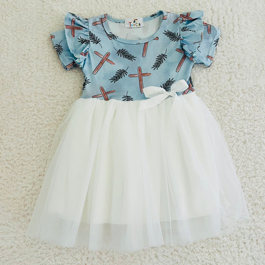 Cross Tulle Dress