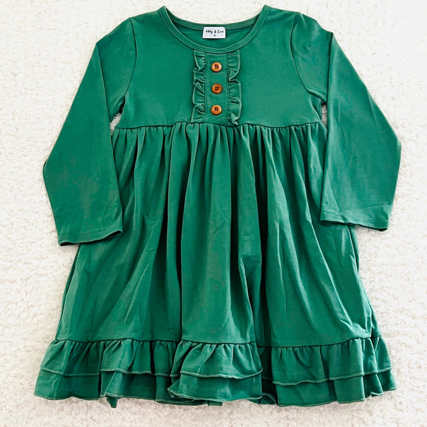 Green Ruffle Dress