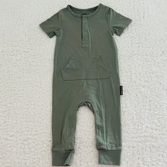 Olive Green Lenox James Romper