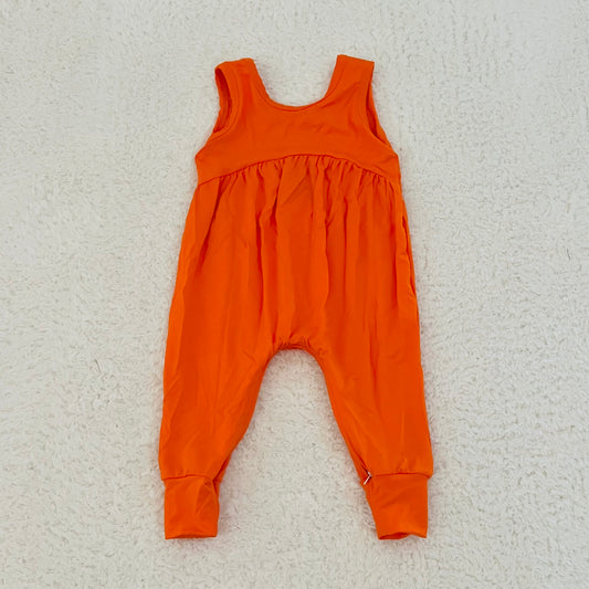 Orange Magnolia Romper