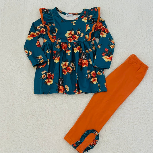 Rust Floral Set