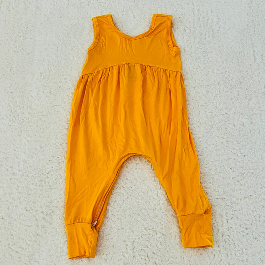 Mustard Magnolia Bamboo Romper